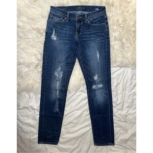 Lucky Brand | Sienna Slim Boyfriend Distressed Low Mid Rise Jeans ORTA 00/24